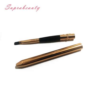 Private Label retractable lip brush Silvery cosmetic brushes