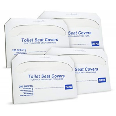 1/2 fold Virgin pulp flushable toilet seat cover disposable paper